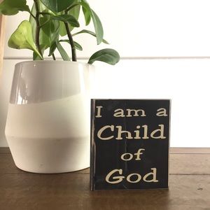 Farmhouse Wood Block Decoration